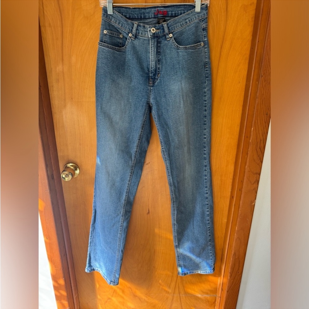 Jag straight leg denim blue jeans size 6 xl long tall EUC